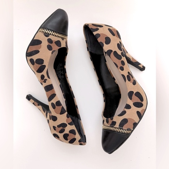 Fergalicious Shoes - Fergalicious Leopard Print Stiletto Heels - Size 6